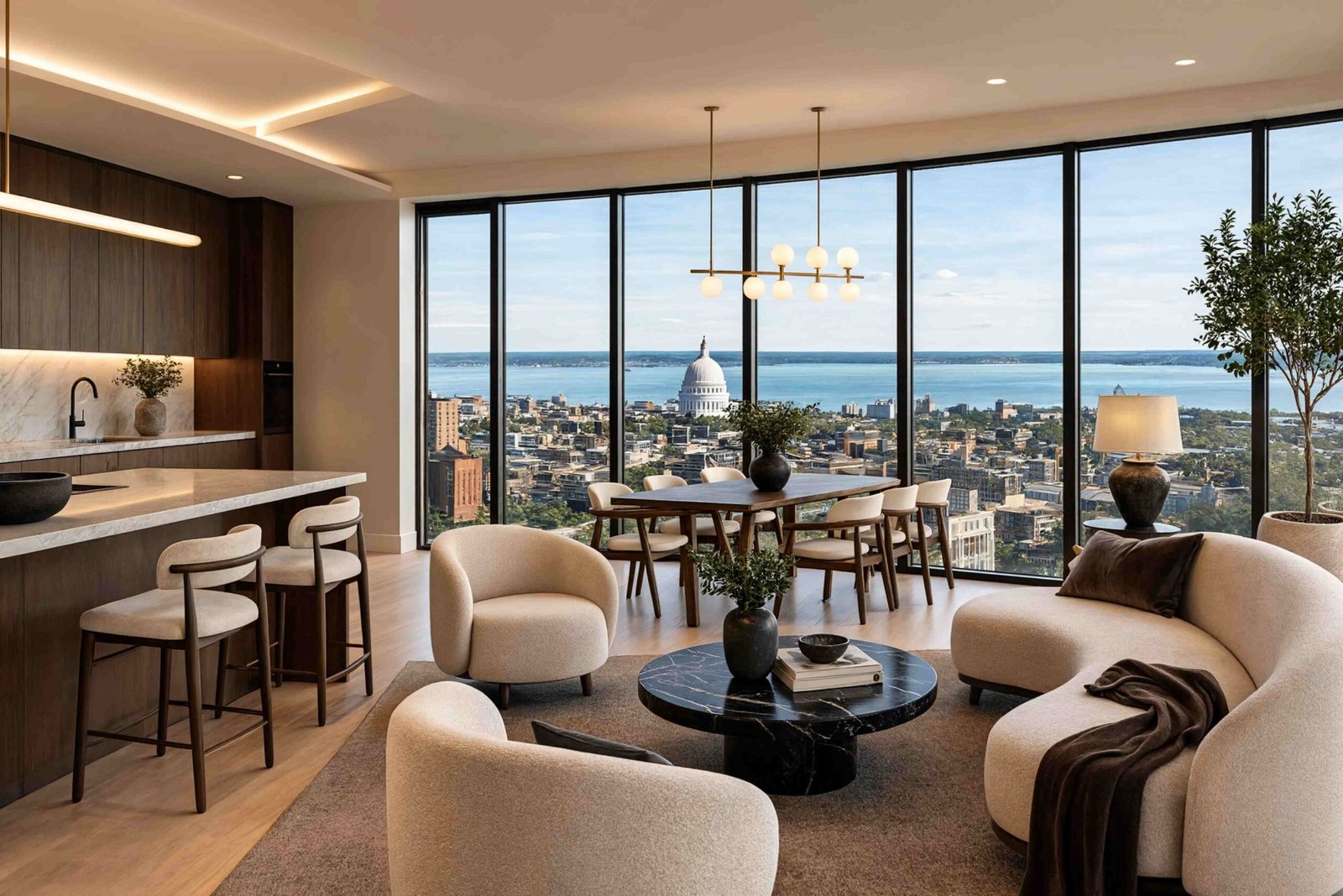 Downtown Madison condo interior design